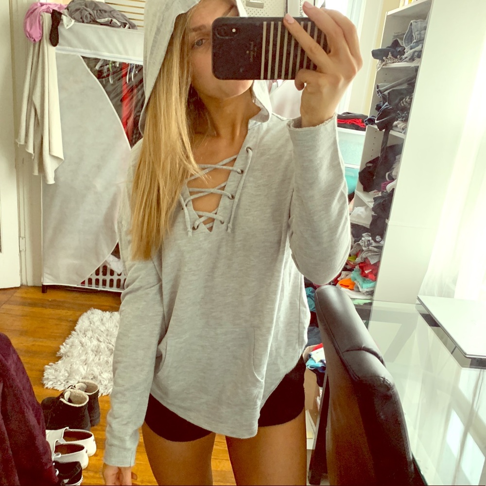 Comfy lounge hooded long sleeve